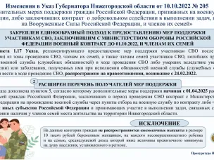 Меры поддержки