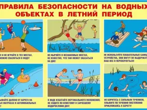 Памятка о безопасности на водоёмах в летний период.